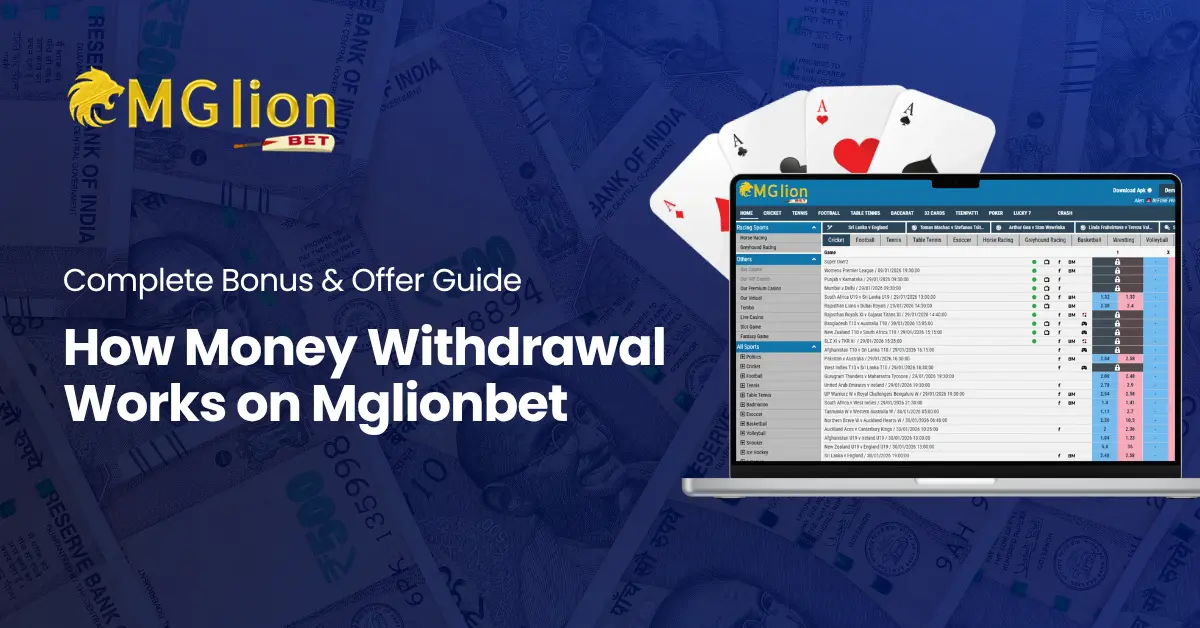 How to Withdraw Money on MGlionBet
